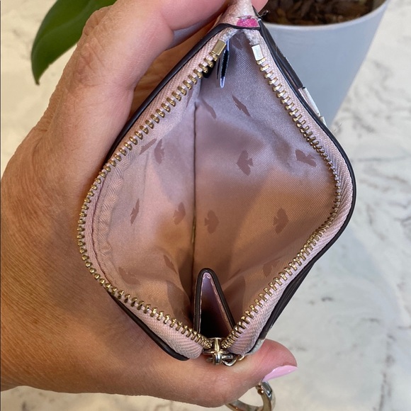 Kate Spade Pink Polka Dot Wallet card and coin wallet. - Picture 4 of 8